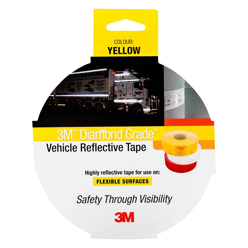 Reflective Tape Diamond Grade Flexible Yellow 50mm x 15m_36003134_AR010599231