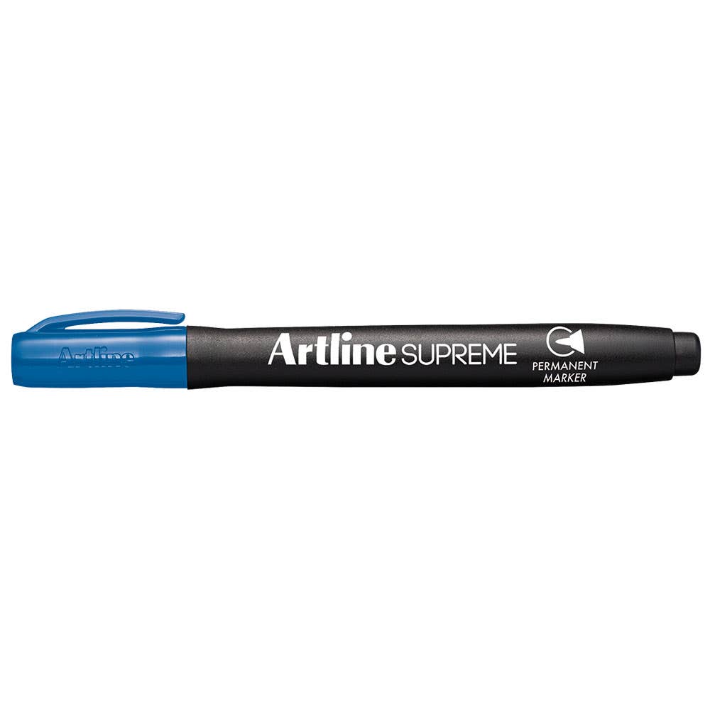 Marker Permanent Bullet Blue 1mm Pk 12 Artline Supreme 36003148 107103