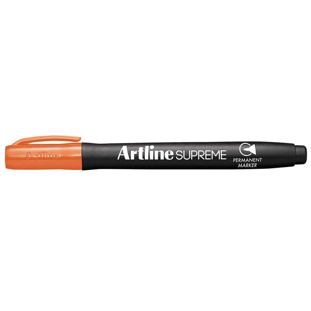 Marker Permanent Bullet Orange 1mm Pk 12 Artline Supreme 36003150 107105