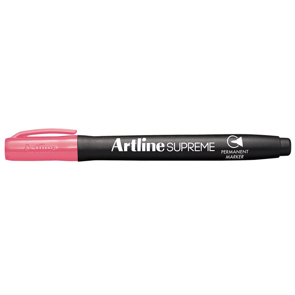 Marker Permanent Bullet Pink 1mm Pk 12 Artline Supreme 36003153 107109