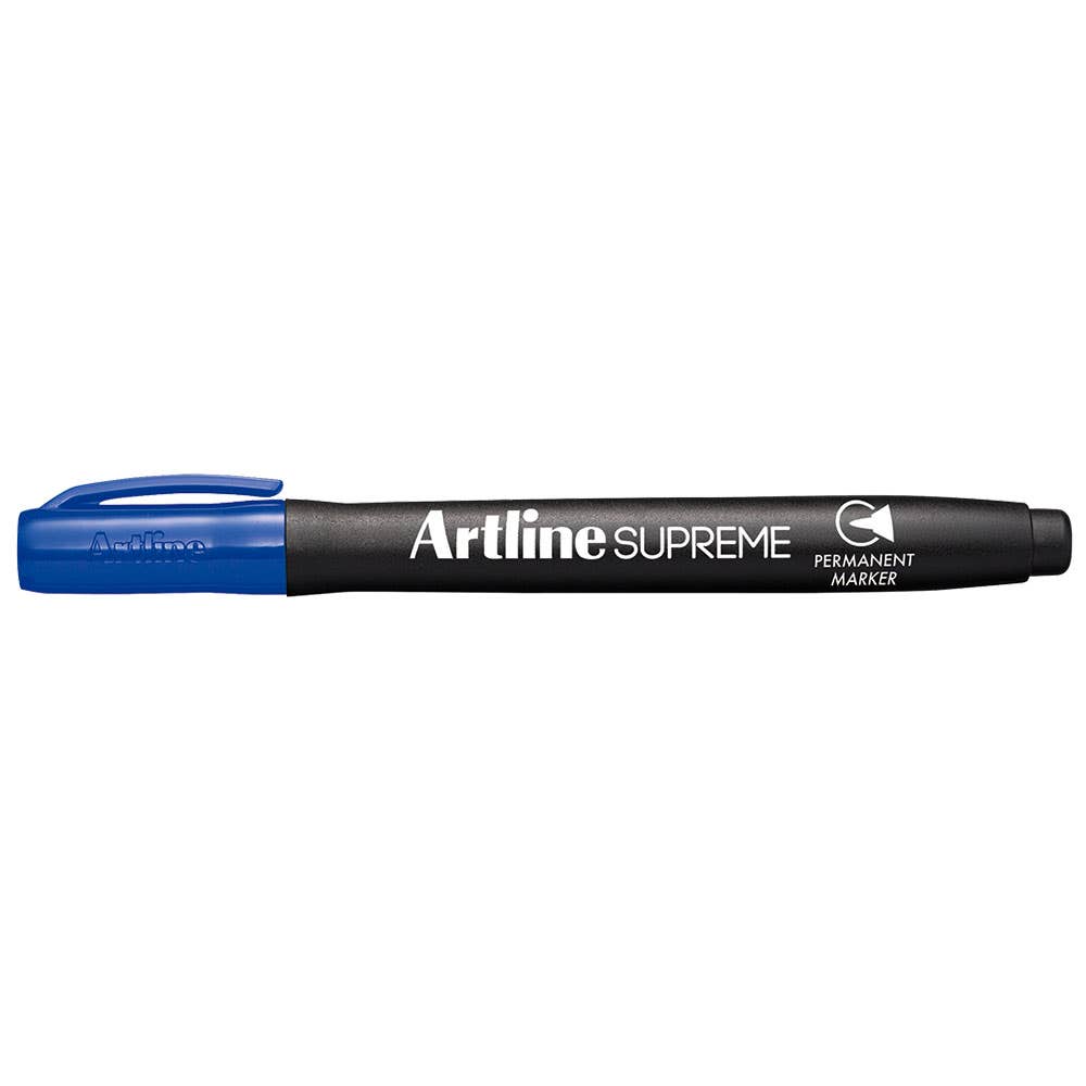 Marker Permanent Bullet Royal Blue 1mm Pk 12 Artline Supreme 36003157 107123