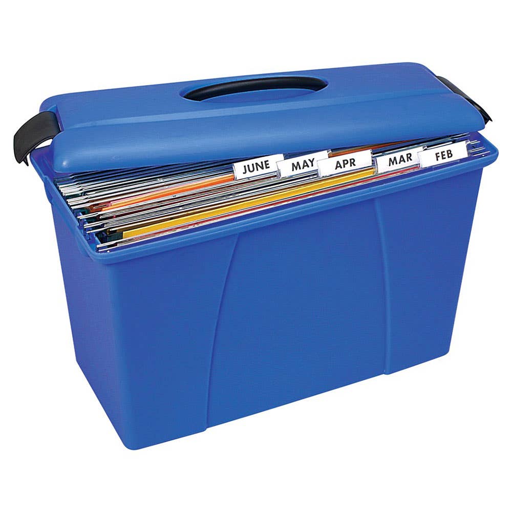 Case Carry Document 385 x 175 x 250mm Blue Crystalfile 36003161 8008601