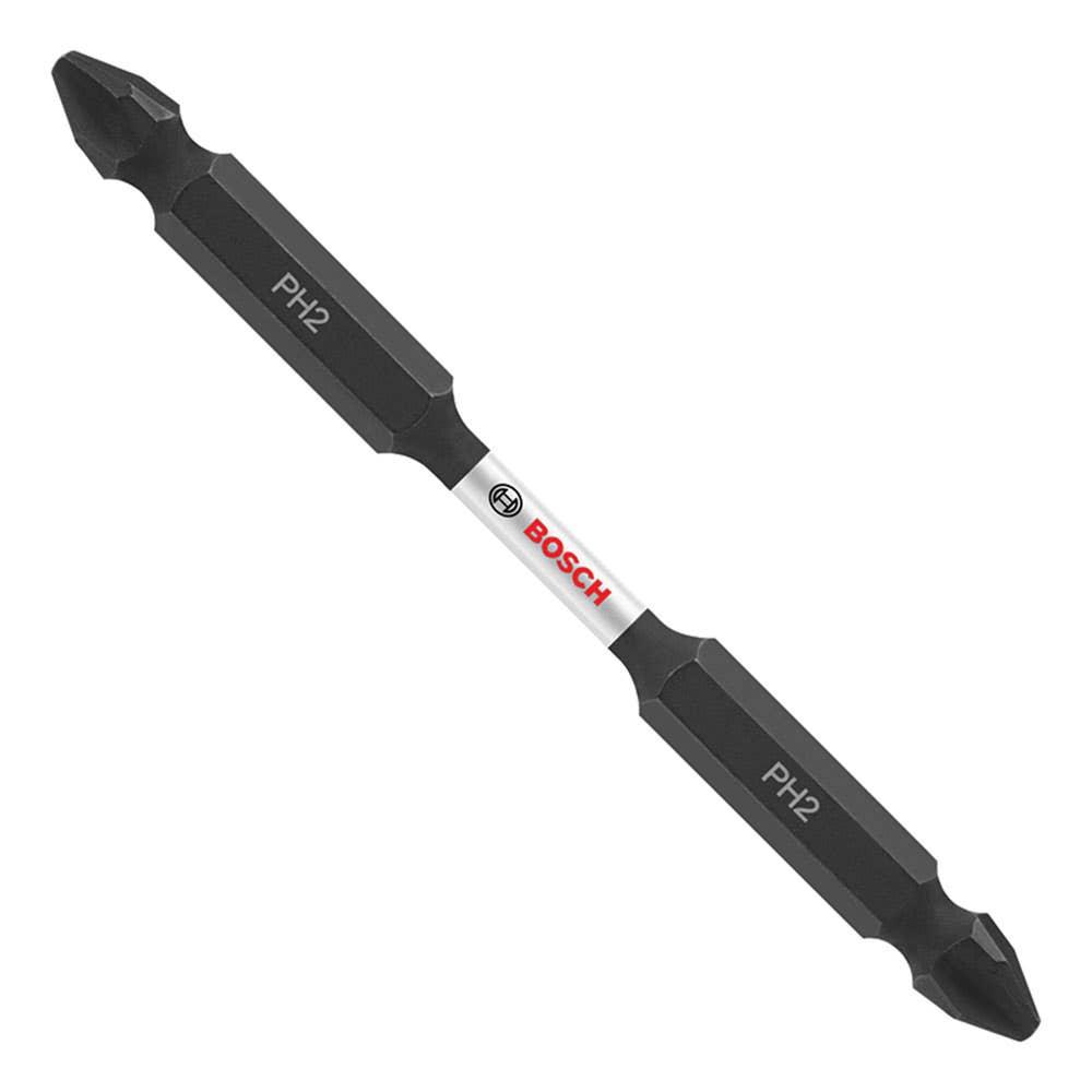 Double Ended Screwdriver Bit Phillips PH2 x 65mm 1/4'' Hex Shank Pk 3 36003501 2.610.039.606
