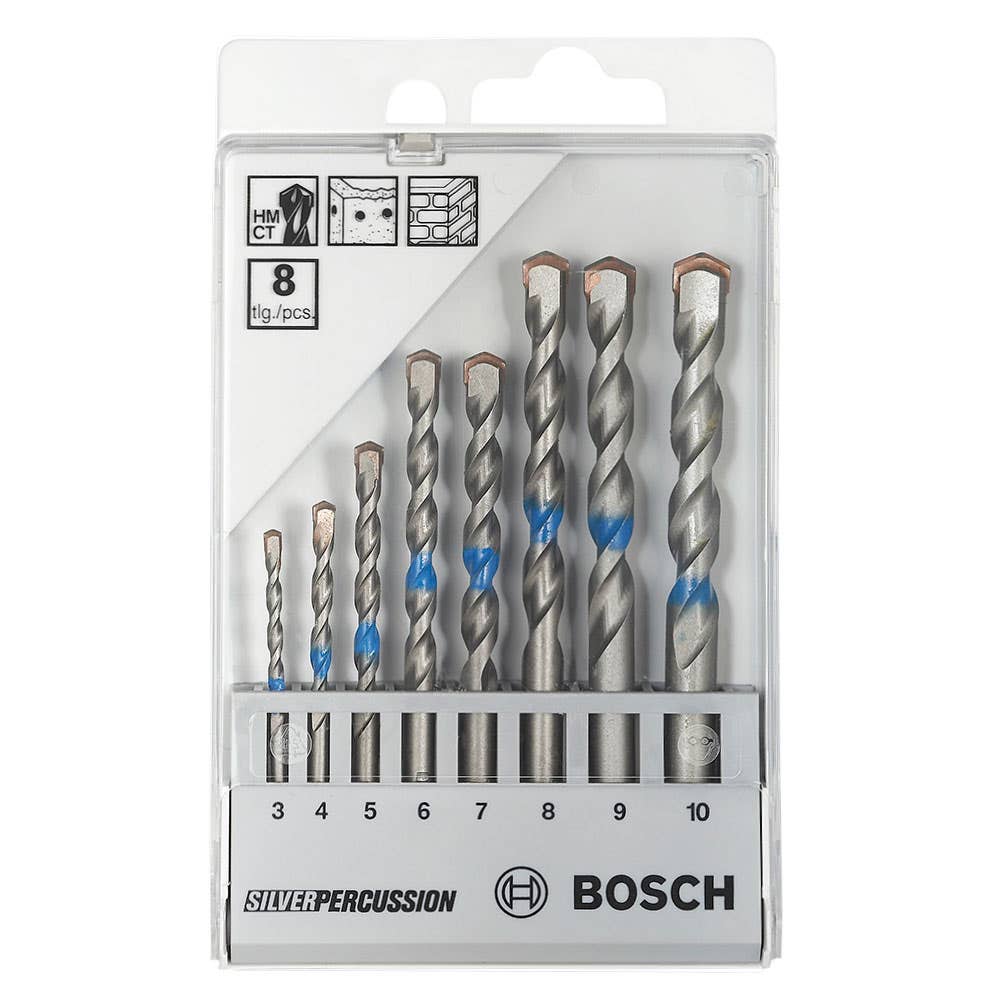Hammer Drill Bit Set SDS Plus-3 8 Piece 5-12mm Bosch 36003571 2.608.832.724