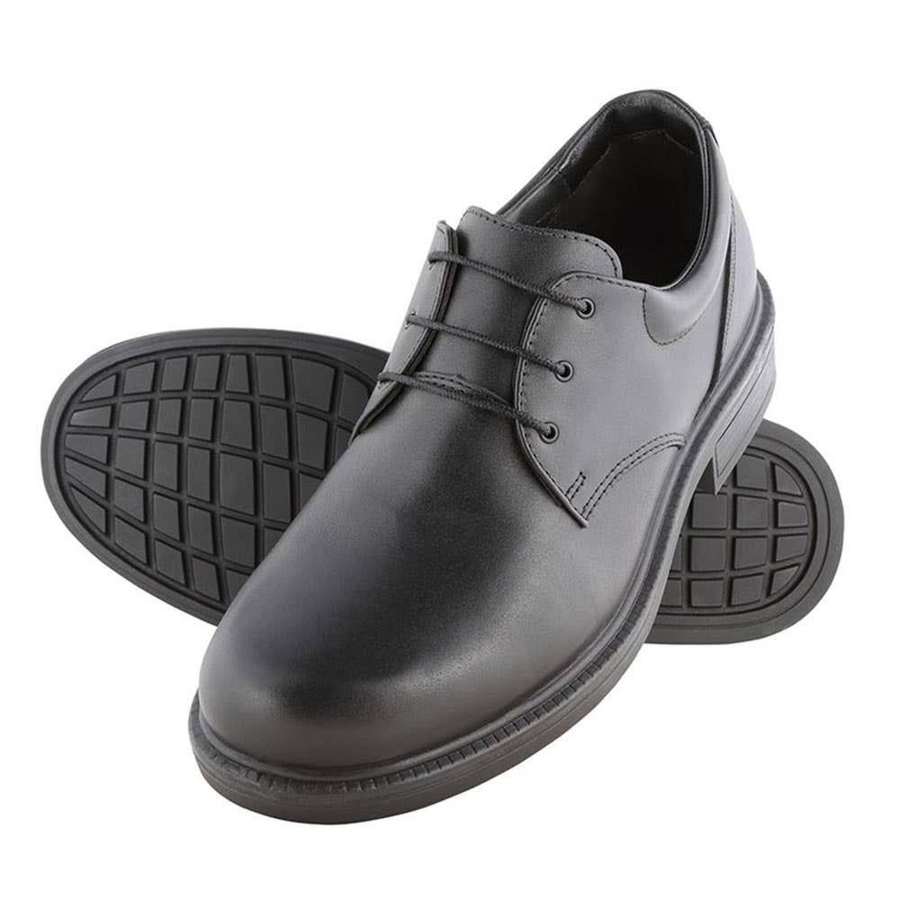 Shoes Non Safety Lace Up TPU Sole Derby Style Black Harvey 10.5 Steel Blue 36003673 310215-105-BLK