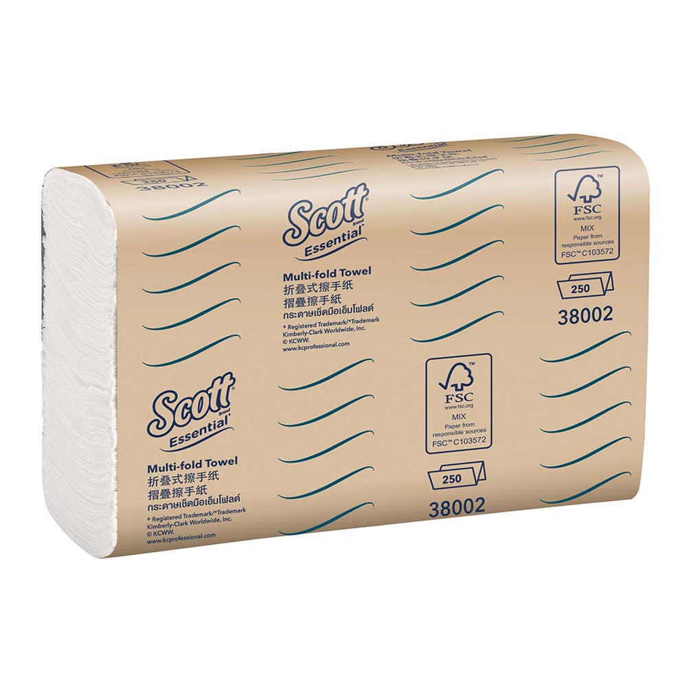 Multifold Hand Towels White 240 x 195mm 16 Pk 36003685 38002