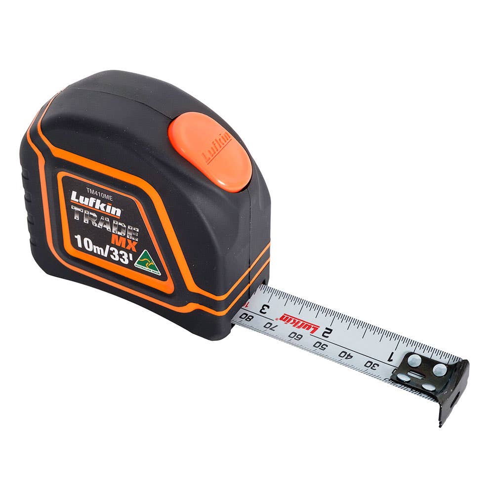 Tape Measure 10m/33ft X 25mm Trade MX Lufkin 36006035 TM410MEN