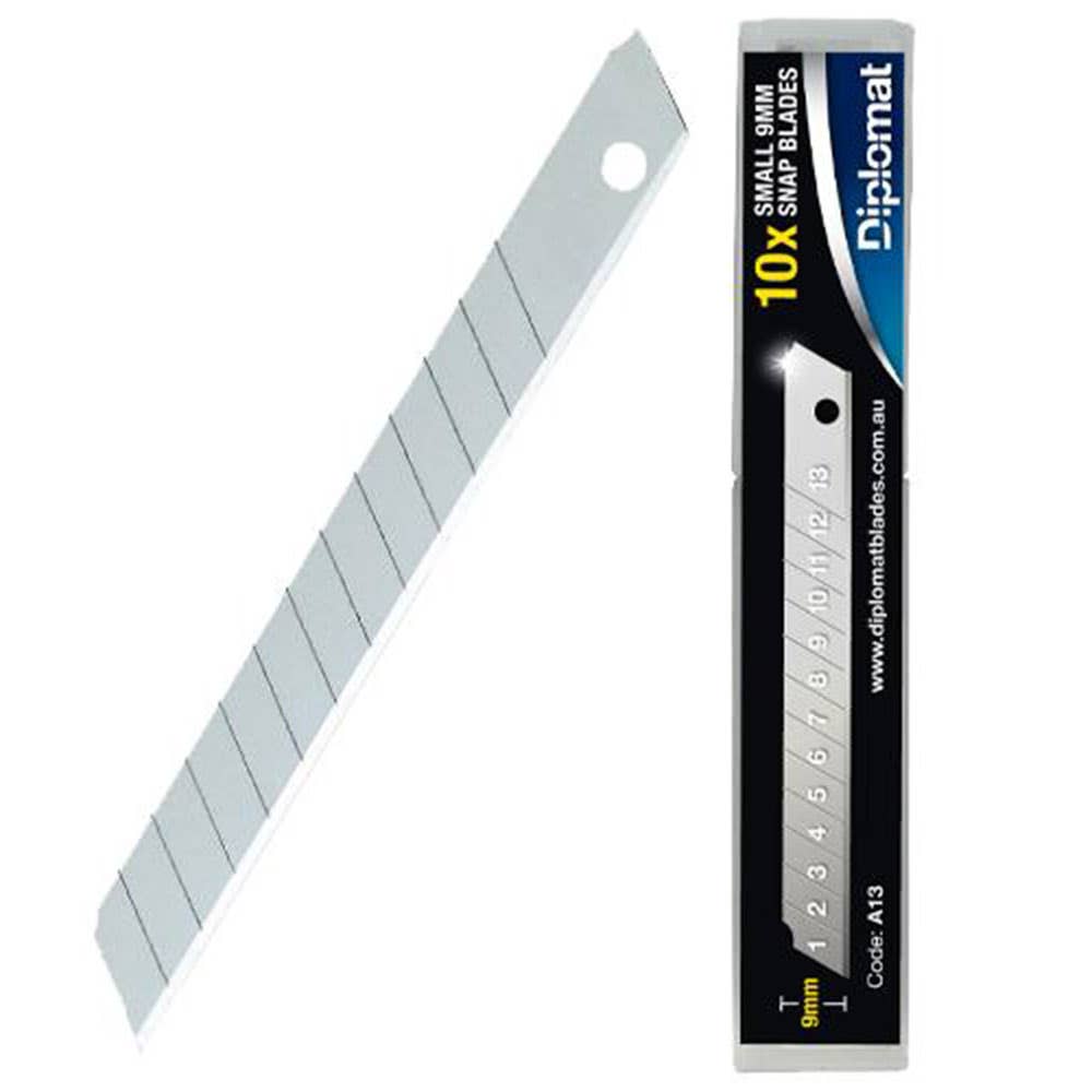 Blade Cutter Snap 9mm Diplomat Pk 10 3625005 A13