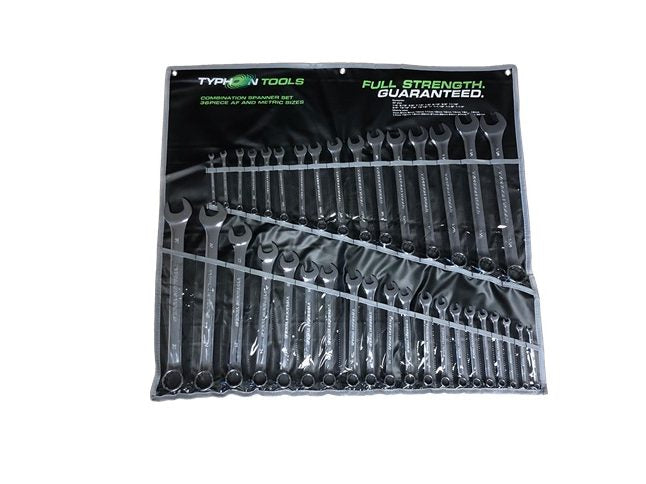 36 Piece Combination Spanner Set AF/Metric 1/4 - 1-1/4  7 - 32mm 464433 70029