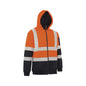 Hoodie Full Zip Fleece Tape Orange/Navy 2XL Workit_40113800_3013TON2XL