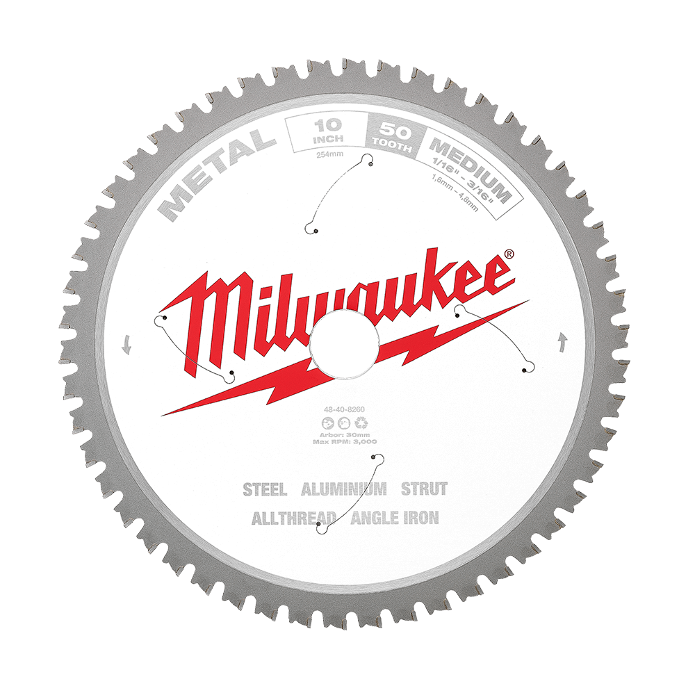 Metal saw blade 254mm (10'') 50T Medium Metal Circ Saw Blade 37100006 48408260
