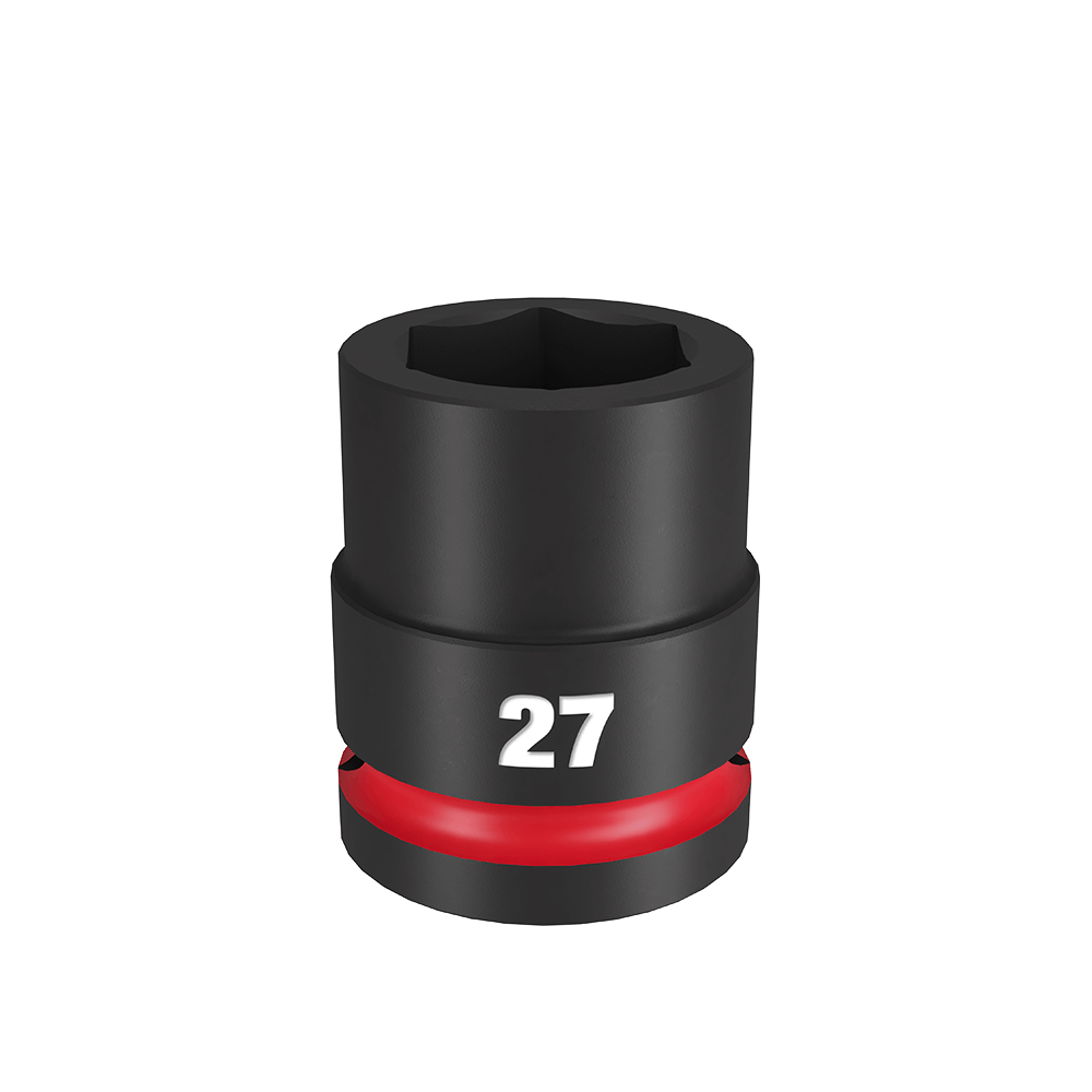 SHOCKWAVE 3/4'' Drive 27mm Standard 6 Point Impact Socket 37100010 49666365