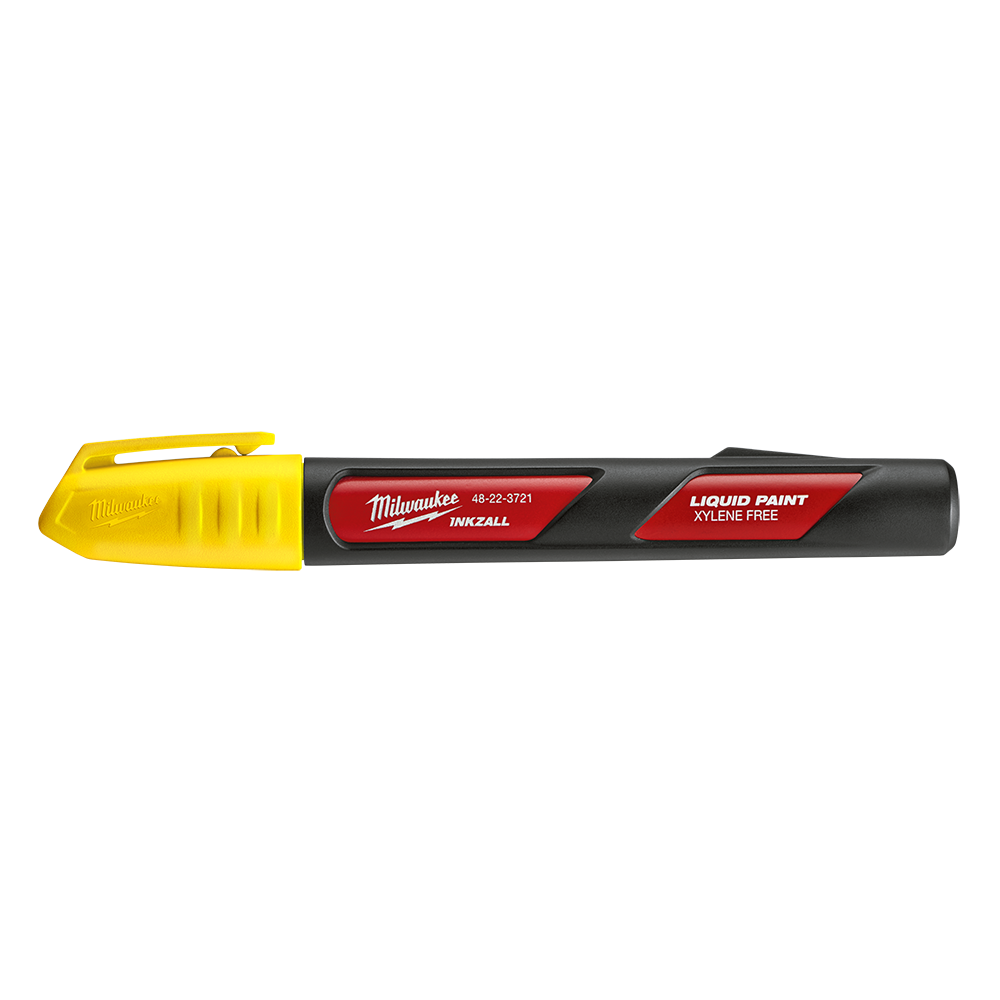INKZALL Liq Paint Marker Yellow Counter Display Box 37100021 48223721