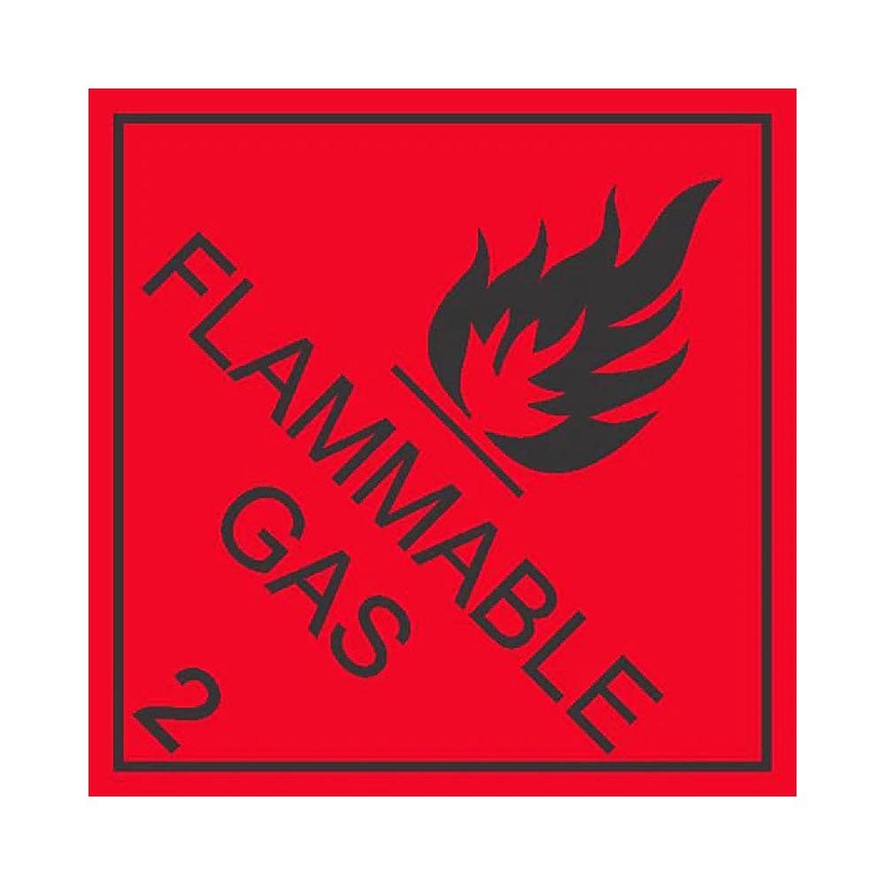 Flammable Gas 2 Sticker 200mm x200mm_37503611_DGF2020A