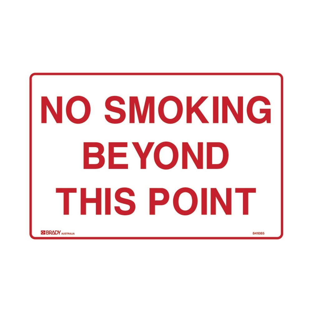 No Smoking Sign - No Smoking Beyond This Point (Metal) H450mm x W600mm_37504739_845505