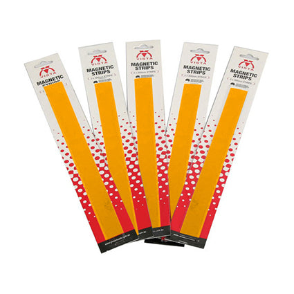 Vista Magnetic Coloured Strips 25x300mm Pack 2 Yellow_38112329_VWMS25Y