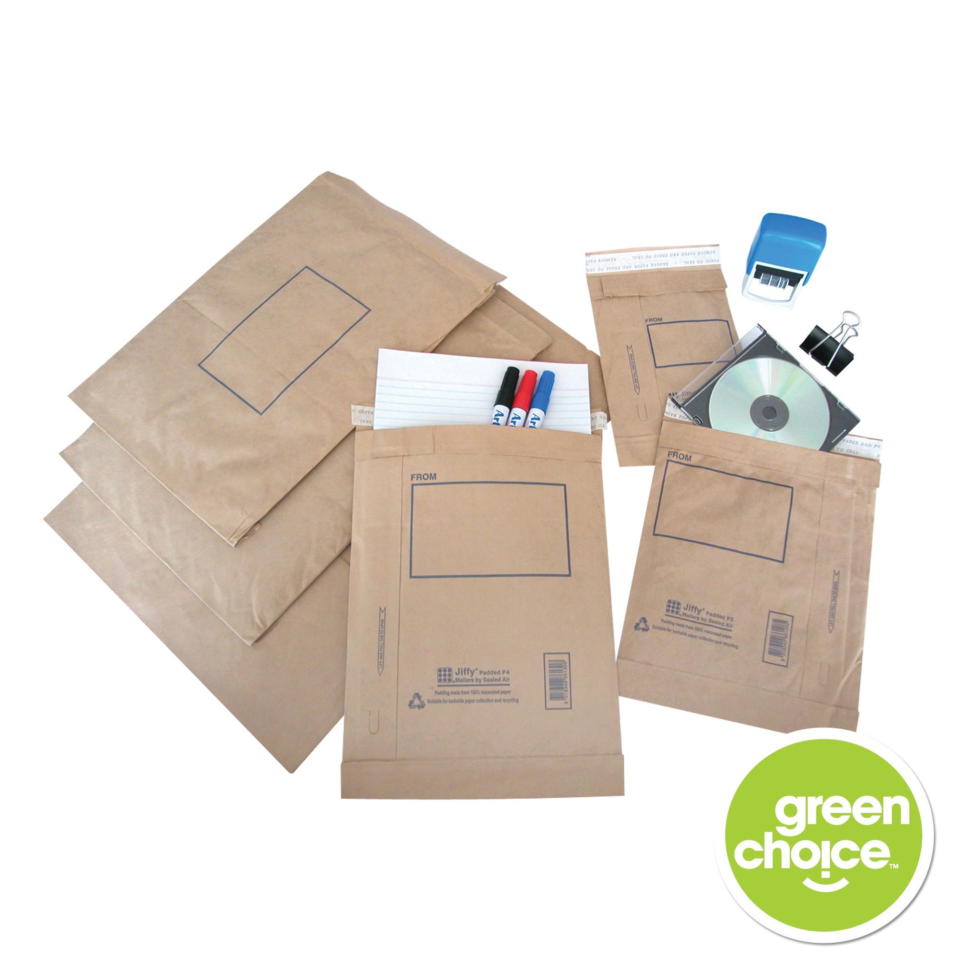 Jiffy Padded Mail Bags Size P4 240X340mm Brown 38204300 604304-1