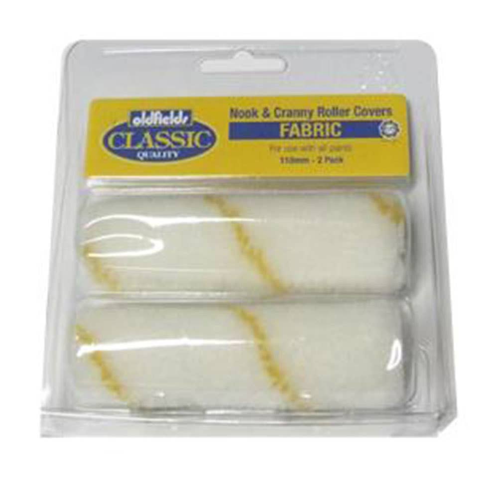 Paint Roller Cover Fabric  Nook & Cranny 100mm Pk 2 686R Oldfields 3823004 686R