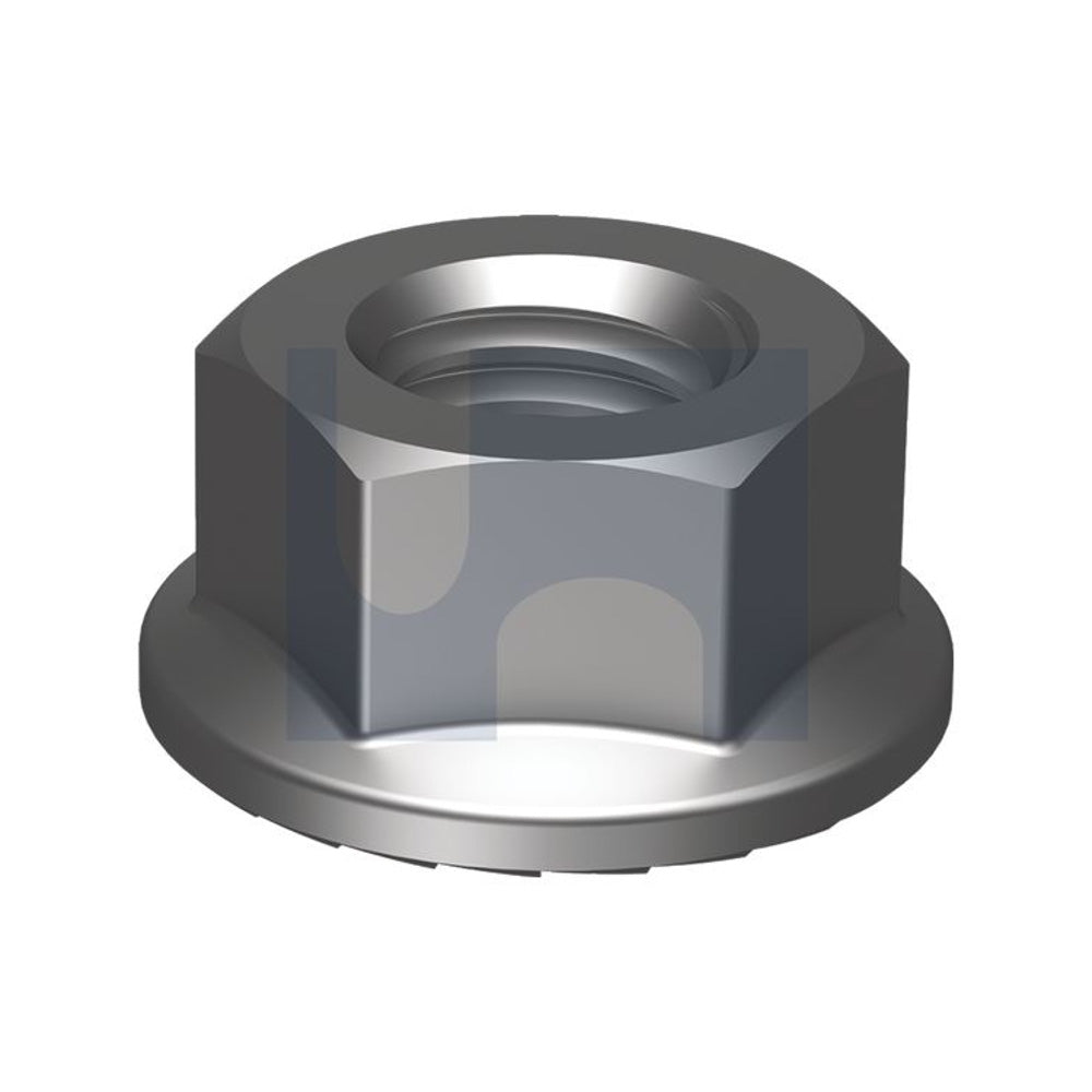Unc Serrated Hex Flange Nut Zinc Plate Ifi 145/B18 2.2/Gr 8 1/2'' Pk 100_40093360_NFG8ZC050