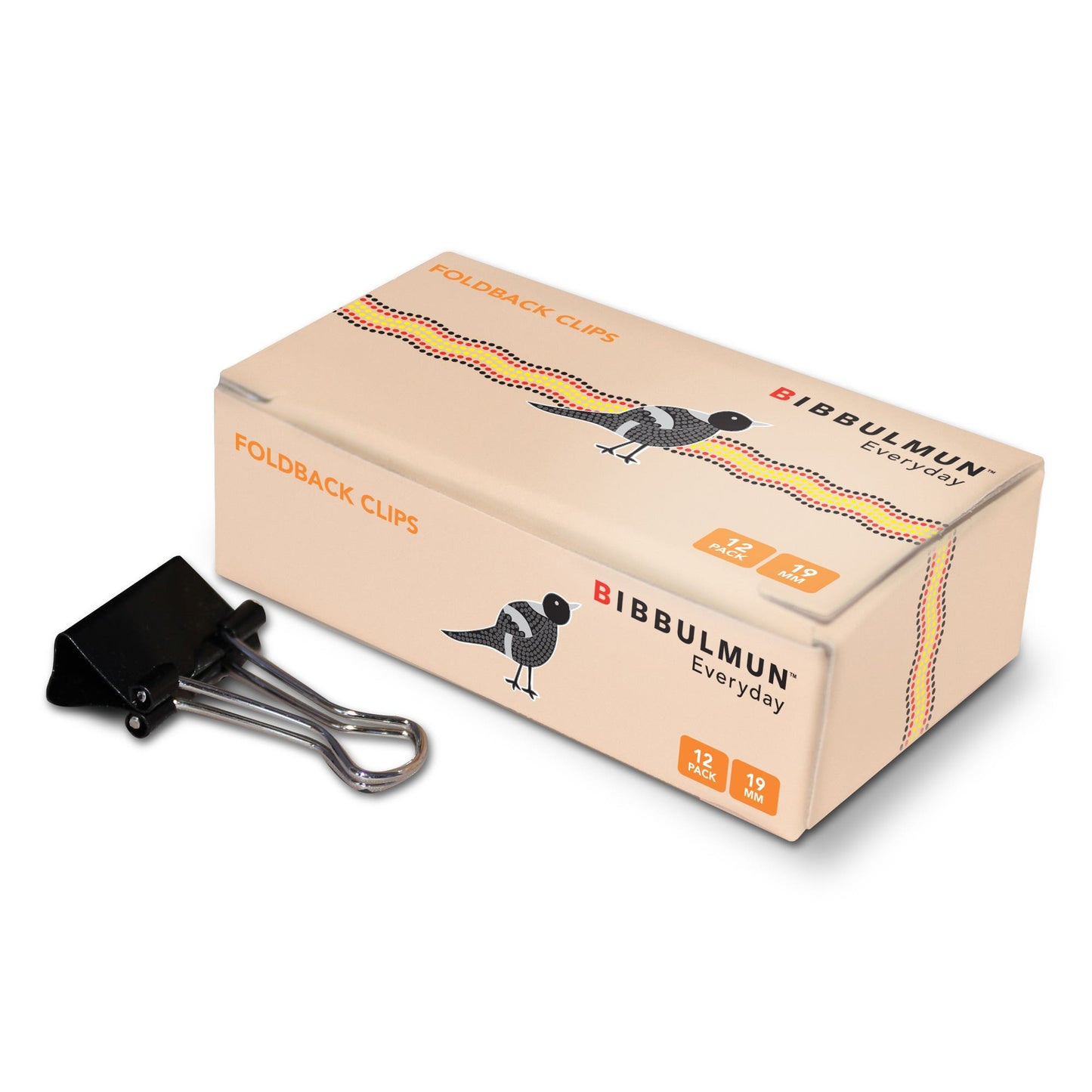 Foldback Clips No. 1 19mm Black 12 Pk 38888000 NPL-38888000