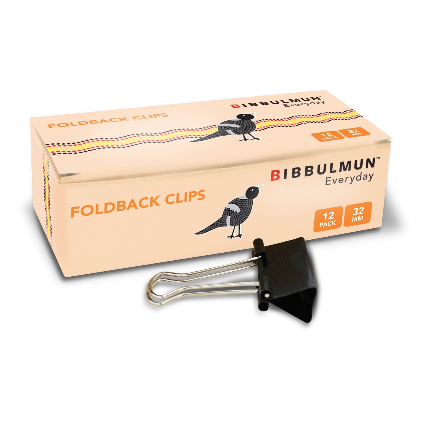 Foldback Clips No. 3 32mm Black 12 Pk 38890000 NPL-38890000