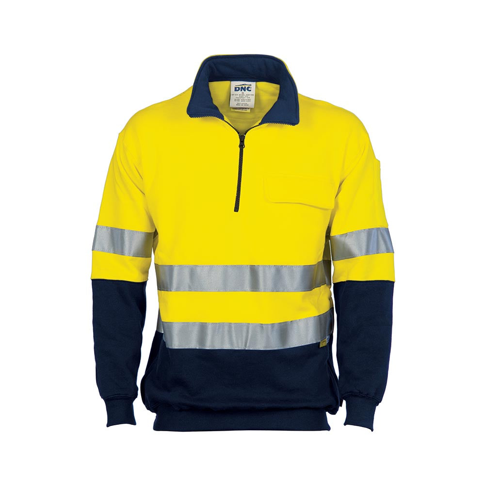 3925 Fleece 1/2 Zip Taped Jumper + ASC & Take5 Logos_ASC3925