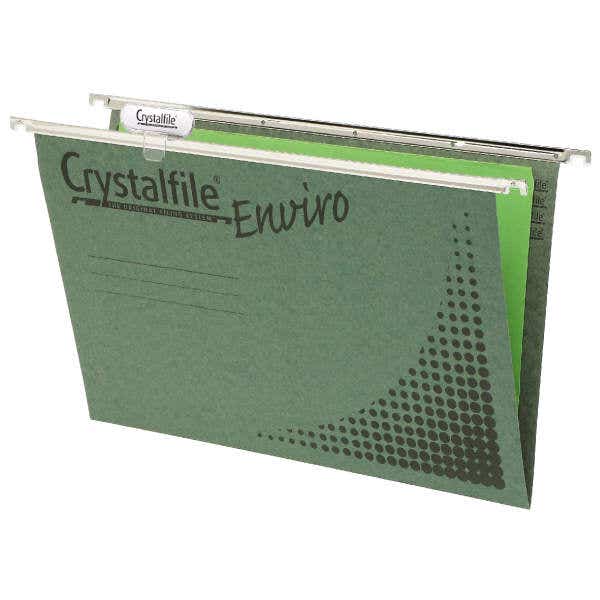 Crystalfile Suspension Files Classic A4 Green Pack 20 39393400 89085