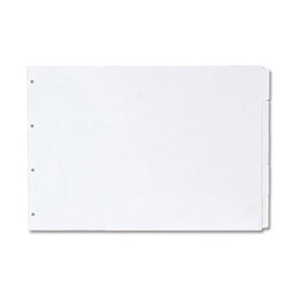 Plastafab Divider Manilla A3 5 Tab (1 Set) Landscape White_39442528_WDA3L5