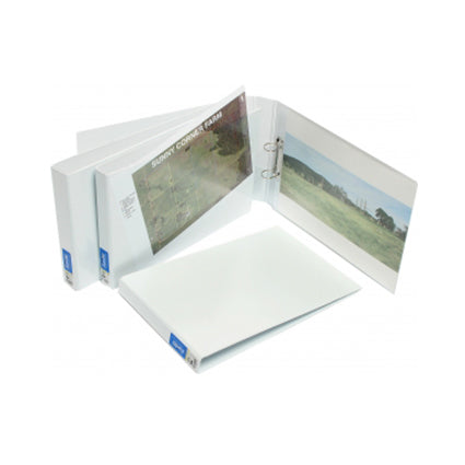 Bantex Binder Insert Ring A3 4D 25mm Landscape White_39808628_38382