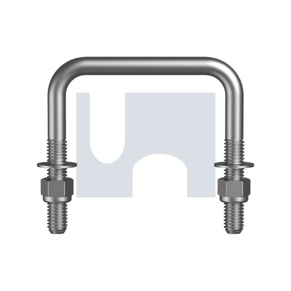 Bsw U Bolt Square Kit Nyloc/HDG Hec/Mild Steel/Gr2 1/2'' 50 X 162 - Pk 25_40089775_KUSMSGN050050162