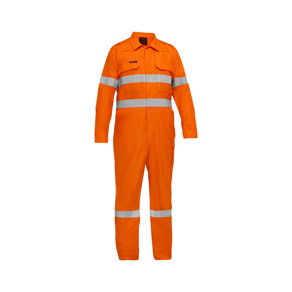 Coverall Apex 160/185gsm Tape FR Zip Front Orange 79L Bisley_40114076_BC8475T_BVEOL79