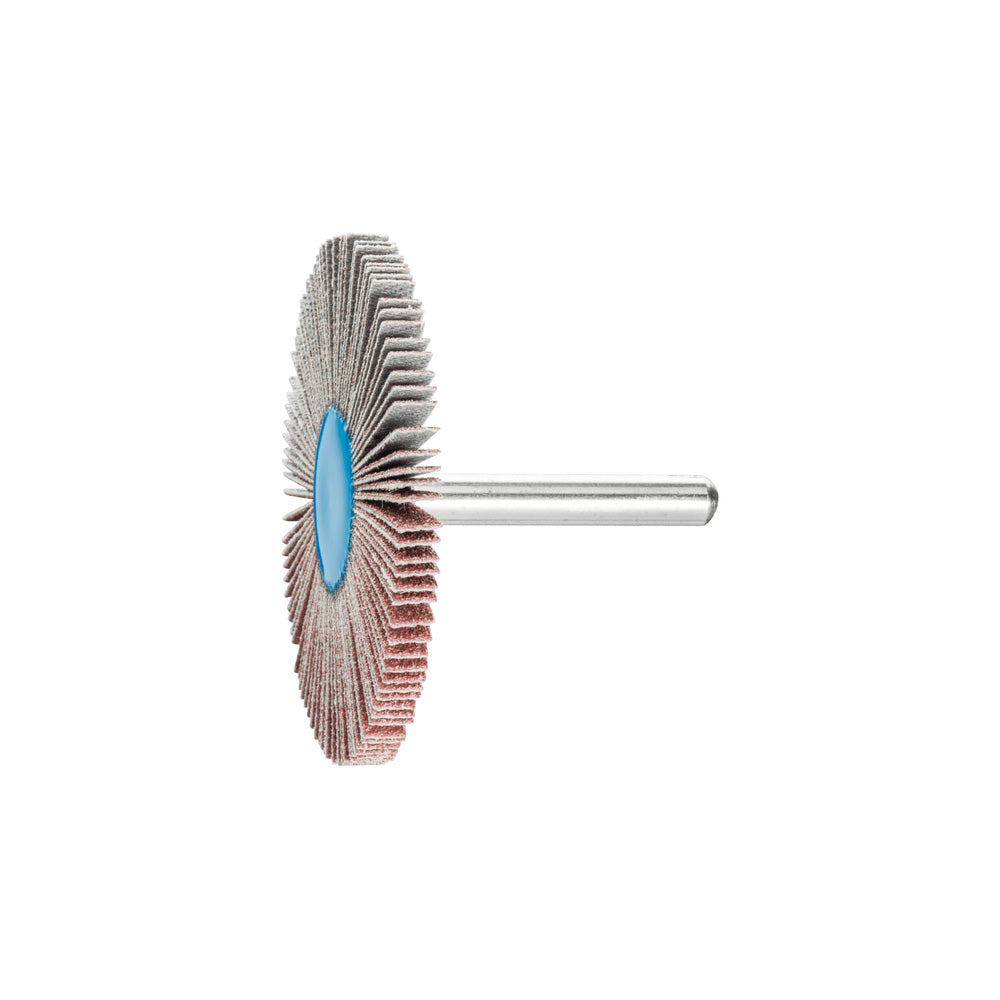 Alum oxide mounted flap wheel F 60x5 mm shank 6 mm A80 fine grind/finishin_40108283_44419086