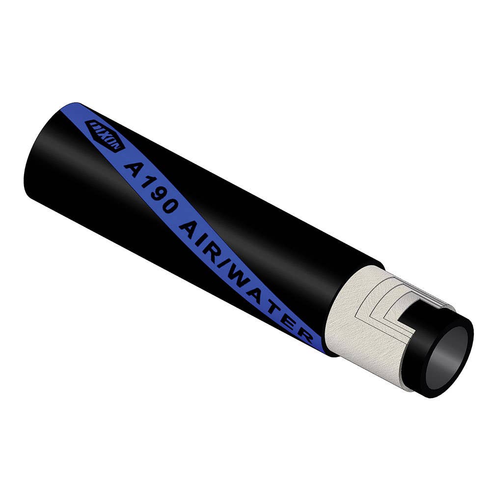 Rubber Reinforced Air/Water Hose Black 102mm 40000159 A190100