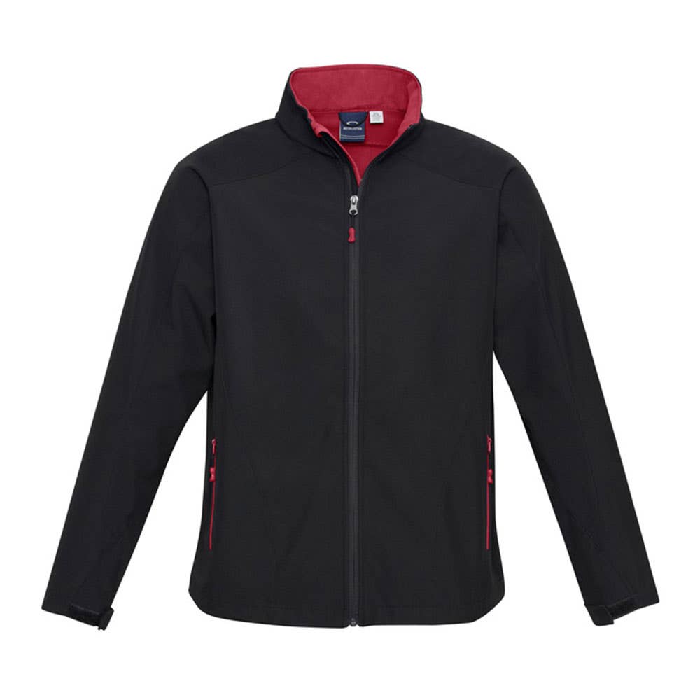 Jacket Softshell Mens Polyester Geneva Biz BAE Logo BAEJ307M