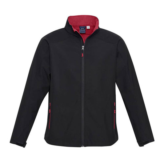 Jacket Softshell Mens Polyester Geneva Biz BAE Logo BAEJ307M
