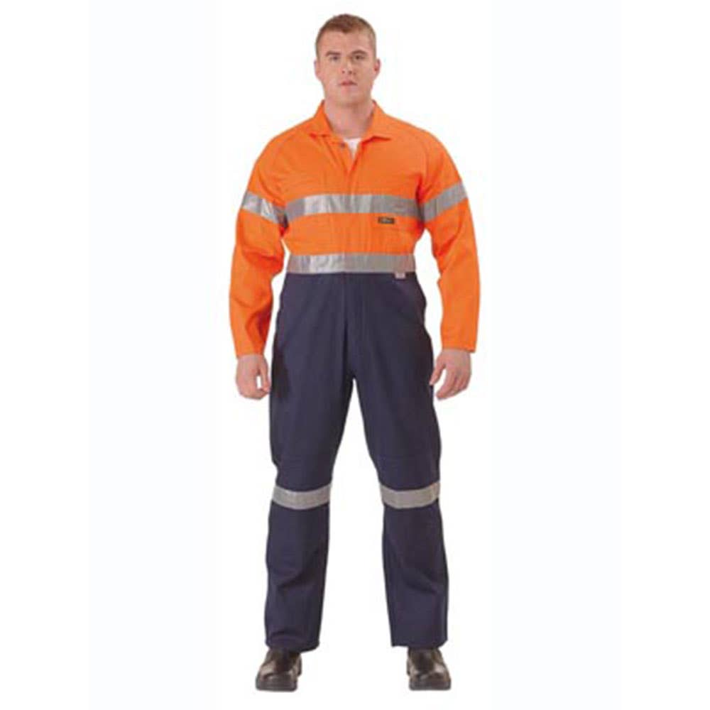 Coveralls L/S Cotton Drill Tape 310gsm Orange/Navy 127R Bisley_549684_BC6357T_TT02RPE127R