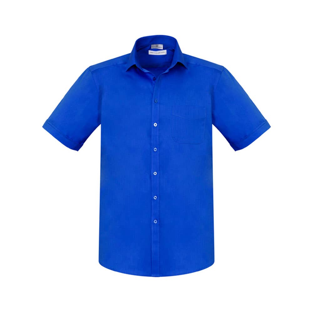 Shirt S/S Cotton Poly Elastane Monaco Electric Blue 2XL Biz 40003855 S770MS-E/BLU-2XL