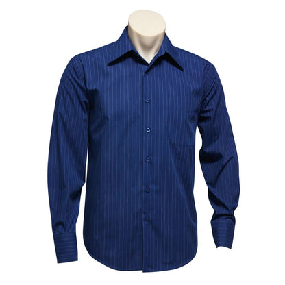 Shirt L/S Poly Cotton Manhattan Biz BAE Logo BAESH840