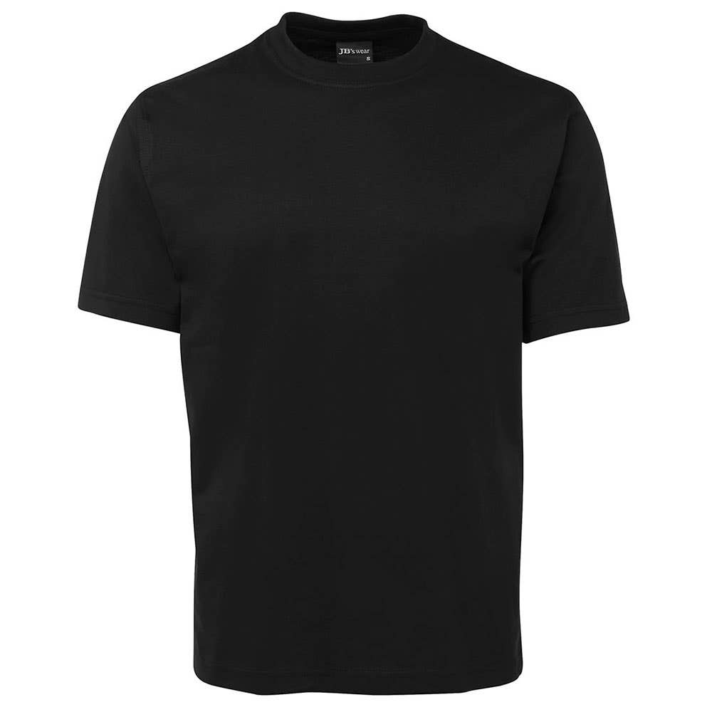 Shirt Tee S/S Crew Neck 100% Cotton 190gsm Black 2XL JB's Wear 40004061 1HT-BLK-2XL