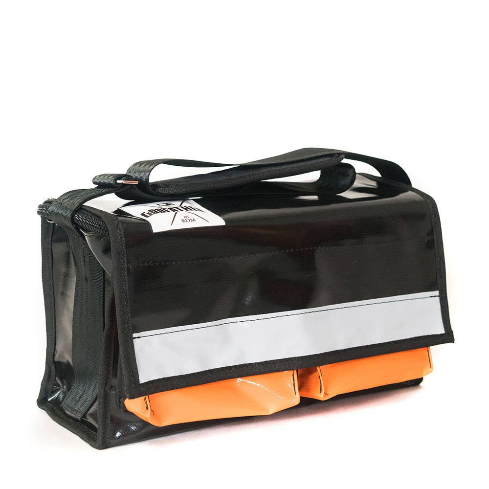 GF000 PVC Tool Bag Fully Lockable & 10 Pockets Black/Orange 350 x 200 x 130mm 40004264 30143-GF000