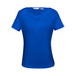 Shirt Womens Ava Drape Neck Electric Blue 10 Biz BAE Logo 50106030 BAE K625LS-E/BLU-10