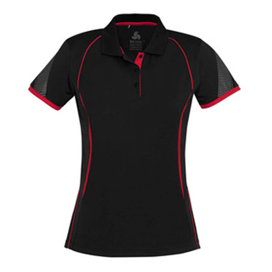 Shirt Polo S/S Womens Polyester Razor Biz BAE Logo BAEP405LS