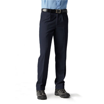 Pants Poly Single Pleat Biz Flexiband Detroit Navy 102R BSL Logo 50107112 BSL BS10110R-NAV-102R