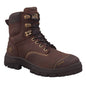 Boots Steel Toe Lace Up PU Rubber Sole Bump Cap Brown 55-337 10 Oliver 40005016 55-337-100