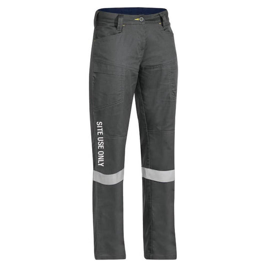 BPL6579T Women's Cotton Drill Taped Work Pants 234gsm Glencore GFM Site Use Only BPL6579T