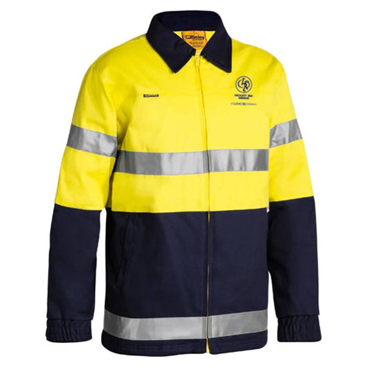Jacket Cotton Drill 310gsm 8910 Tape Yellow/Navy 2XL MIM Logo Site Use Only 40005462 BK6710TGS TT012XL