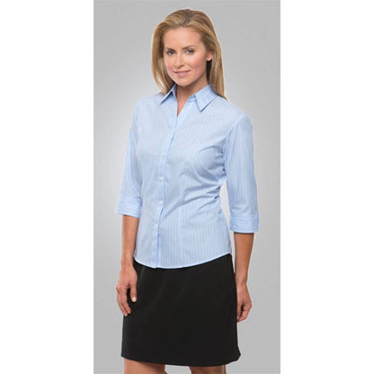 Shadow Stripe Ladies Shirt Blue Size 30 433188 2144-BLU-30