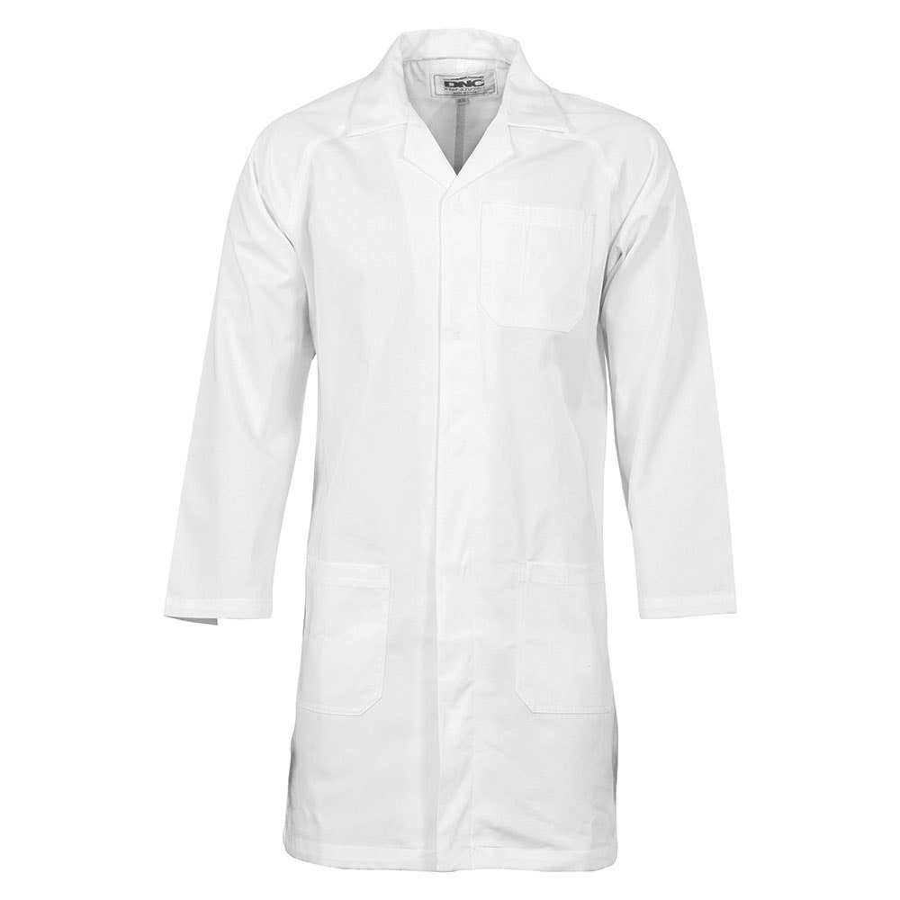 Coat Dust 200gsm Poly Cotton White 102R 40006071 3502-WHT-102R