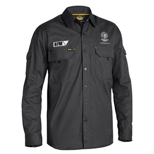 BS6414 X Airflow&trade; Cotton Ripstop Long Sleeve Shirt 150gsm Glencore GFM_BS6414GG