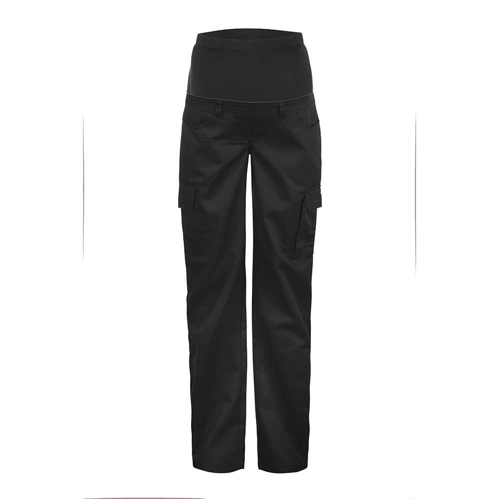 Pants Cargo Maternity Cotton Drill 245gsm Black 10 WorkCraft 40007157 WPL081-BLK-10